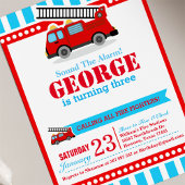 Invitation de fête d'anniversaire du moteur d'ince