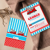 Invitation de fête d'anniversaire du moteur d'ince