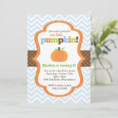 Invitation de fête d'anniversaire du petit Citroui (Debout devant)