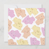 Invitation de fête d'anniversaire du petit porc (Devant)