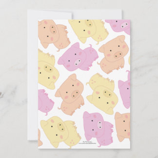 invitation de fête d'anniversaire du petit porc