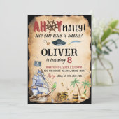 Invitation de fête d'anniversaire du Pirate (Debout devant)