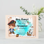 Invitation de fête d'anniversaire du Pirate (Debout devant)