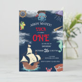 Invitation de fête d'anniversaire du Pirate (Debout devant)