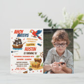 Invitation de fête d'anniversaire du Pirate modifi (Debout devant)