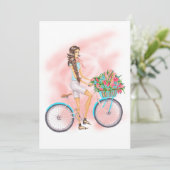 Invitation de fête d'anniversaire du printemps (Debout devant)