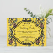 Invitation de fête d'anniversaire du sud de la Fra (Debout devant)