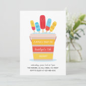 Invitation de fête d'anniversaire d'un enfant de (Debout devant)