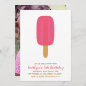 Invitation de fête d'anniversaire d'un enfant de (Devant / Derrière)