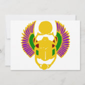 Invitation de fête d'anniversaire égyptienne - Sim (Dos)