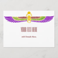 Invitation de fête d'anniversaire égyptienne - Sim