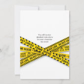 Invitation de fête d'anniversaire en pyjama mystèr (Dos)