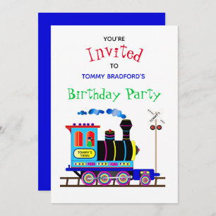 Invitation de fête d'anniversaire Enfants Chu Chu 