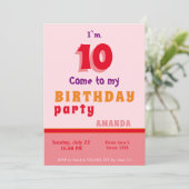 Invitation de fête d'anniversaire Enfants Personna (Debout devant)