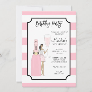 Invitation de fête d'anniversaire - Fashion Girl R