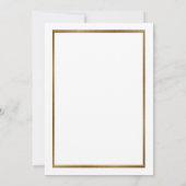 Invitation de fête d'anniversaire femme, grand Gat (Dos)