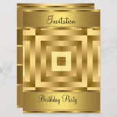 Invitation de fête d'anniversaire Fête d'anniversa (Devant / Derrière)