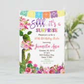 Invitation de fête d'anniversaire Fiesta Surprise (Debout devant)