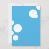 Invitation de fête d'anniversaire fille Canard en  (Dos)
