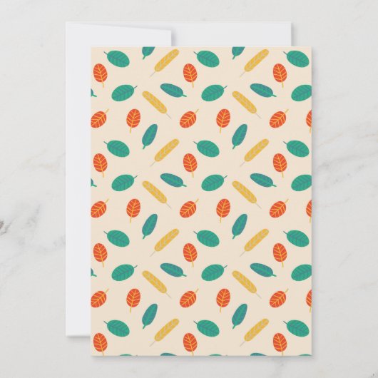 Invitation de fête d'anniversaire florale (Dos)