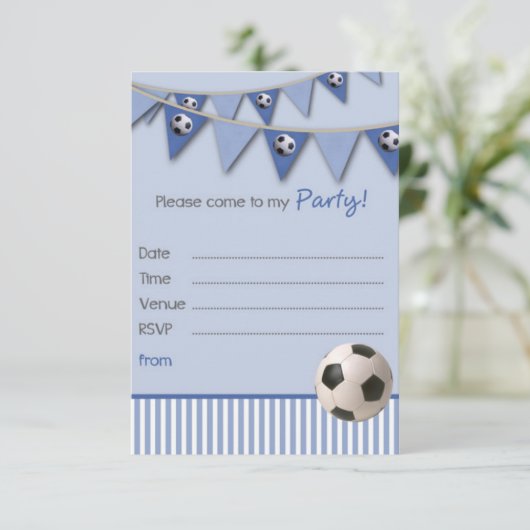 Invitation de fête d'anniversaire garçons (Debout devant)