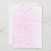 Invitation de fête d'anniversaire - Gâteaux et arr (Dos)