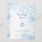 Invitation de fête d'anniversaire gelée (Devant / Derrière)