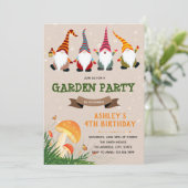 Invitation de fête d'anniversaire Gnome (Debout devant)