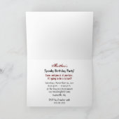 Invitation de fête d'anniversaire gothique - Corbe (Intérieur)