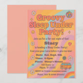 Invitation de fête d'anniversaire Groovy Sleep Und (Devant / Derrière)