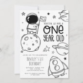 Invitation de fête d'anniversaire - Houston ONE (Devant)