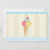 Invitation de fête d'anniversaire Ice Cream Photo  (Dos)