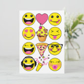 Invitation de fête d'anniversaire inspirée par Emo (Debout devant)