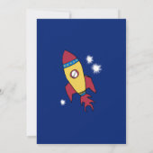 Invitation de fête d'anniversaire inspirée par l'e (Dos)