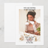 invitation de fête d'anniversaire, invitation de s (Devant / Derrière)