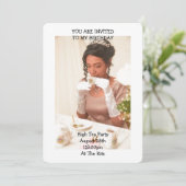 invitation de fête d'anniversaire, invitation de s (Debout devant)