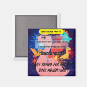 Invitation de fête d'anniversaire - Magnet (Recto/Verso)