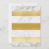 Invitation de fête d'anniversaire Marbre blanc de  (Dos)