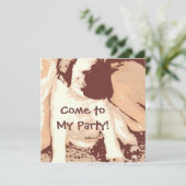 Invitation de fête d'anniversaire/Mastiff Puppy (Debout devant)
