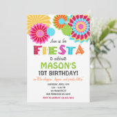 Invitation de fête d'anniversaire mexicaine (Debout devant)