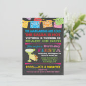 Invitation de fête d'anniversaire mexicaine (Debout devant)