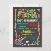 Invitation de fête d'anniversaire mexicaine (Devant)