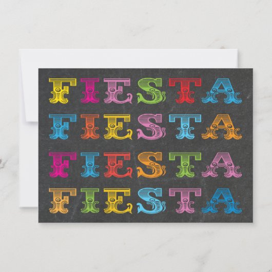 Invitation de fête d'anniversaire mexicaine (Dos)