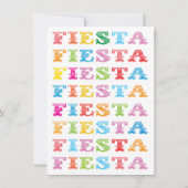 Invitation de fête d'anniversaire mexicaine (Dos)