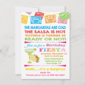 Invitation de fête d'anniversaire mexicaine (Devant)