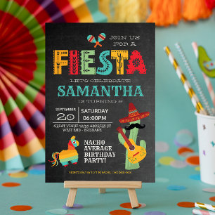 Invitation de fête d'anniversaire mexicaine