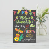 Invitation de fête d'anniversaire mexicaine (Debout devant)