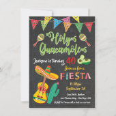 Invitation de fête d'anniversaire mexicaine (Devant)