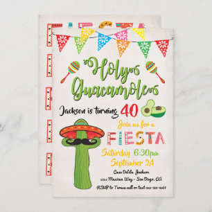 Invitation de fête d'anniversaire mexicaine