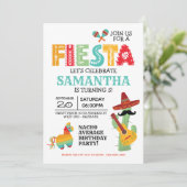 Invitation de fête d'anniversaire mexicaine (Debout devant)